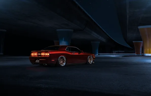 Картинка Muscle, Dodge, Challenger, Red, Car, Candy, American, Wheels, Avant, Rear, Garde