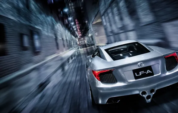 Картинка Concept, Lexus, Скорость, Лексус, Speed, Суперкар, Supercar, Silver, LFA