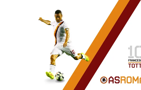 Картинка wallpaper, sport, football, player, AS Roma, Francesco Totti