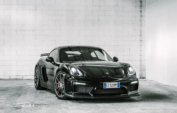 Картинка Porsche, Cayman, black, GT4
