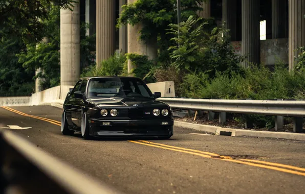 Картинка BMW, Black, Coupe, E30