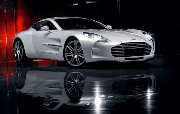 Картинка Aston Martin, Отражение, Авто, Суперкар, ONE-77