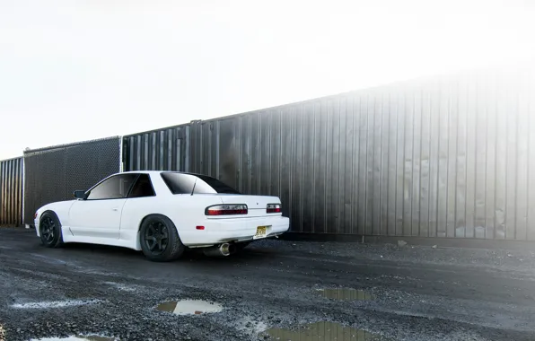 Картинка белая, Silvia, Nissan, ниссан, сильвия, stance, S13