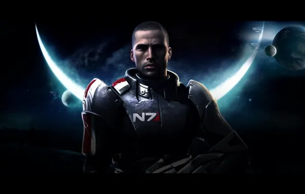 Картинка космос, Mass Effect, экшен
