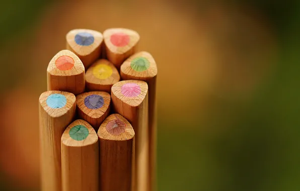 Картинка цвета, карандаш, цветной карандаш