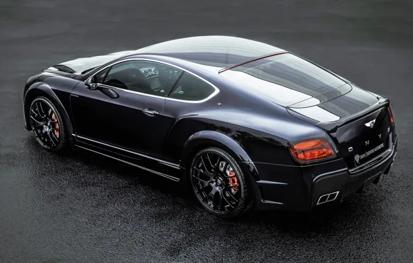 Картинка Bentley, Continental, Black, Tuning, Back, ONYX