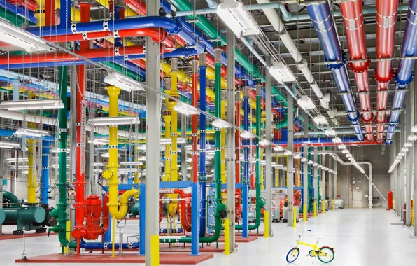 Картинка Google, Велосипед, Hi-Tech, Data Center