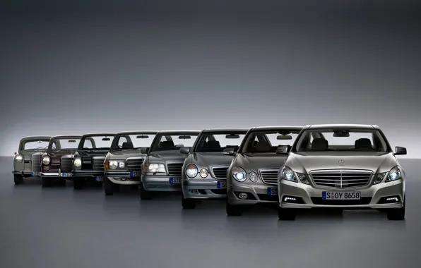 Картинка Mercedes-Benz, Mercedes, E-class, E-Klasse, W211, W123, E-класс, W210, Executivklasse, Лупатый, Глазастый, W124, W120, W110, W115, …