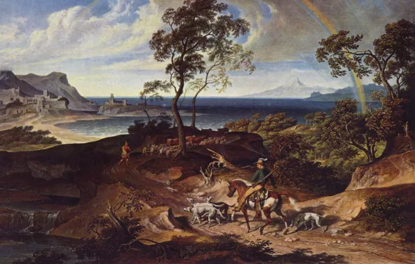 Картинка картина, живопись, painting, Joseph Anton Koch