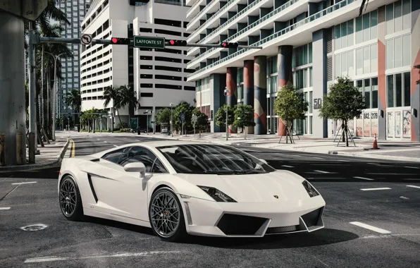 Картинка Lamborghini, Белый, Ламборджини, Gallardo, Суперкар, White, Supercar, LP550-4, Галардо