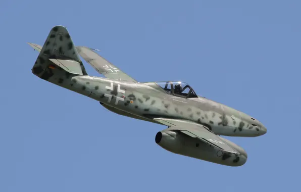 Картинка истребитель, войны, бомбардировщик, реактивный, мировой, Второй, времён, Me.262, самолёт-разведчик, Мессерщмитт