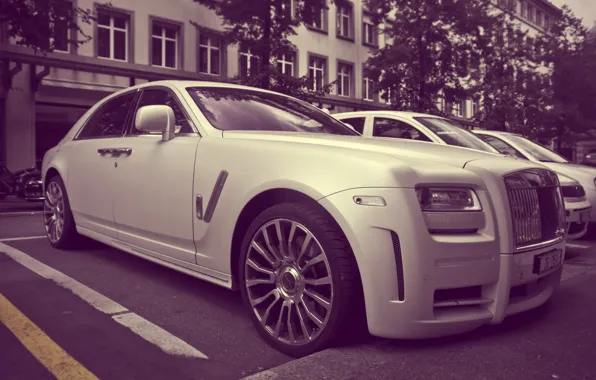 Картинка white, Rolls Royce, Ghost