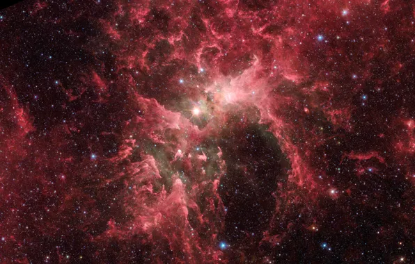 Картинка космос, звезды, скопление звезд Eta Carinae, солнечный ветер, наша галактика
