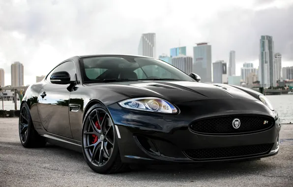 Картинка Jaguar, XKR, black, hre