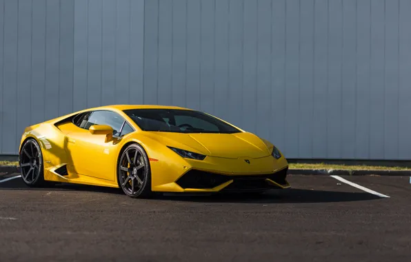 Картинка Lamborghini, Yellow, Huracan