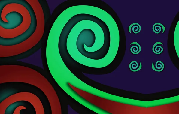 Картинка фон, узор, цвет, спираль