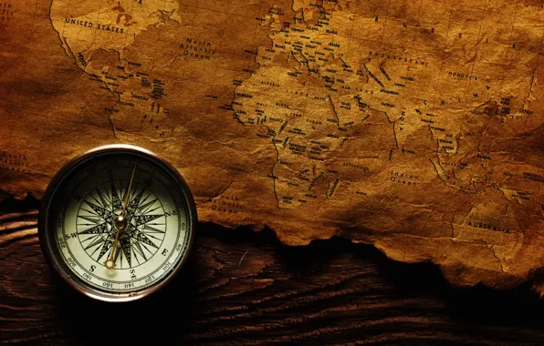 Картинка карта, путешествие, компас