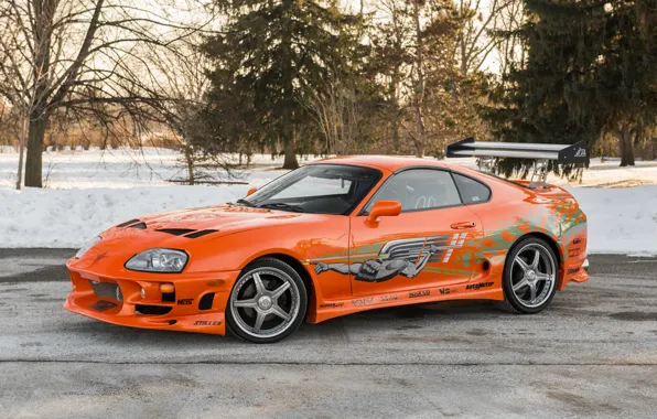Картинка Orange, Tuning, Toyota Supra, Racing Edition