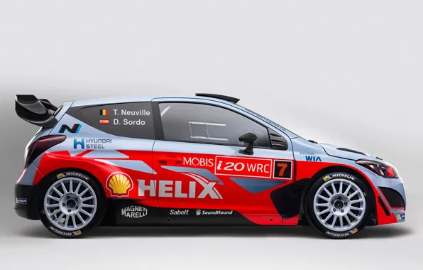 Картинка Профиль, Hyundai, WRC, Rally, i20, 2015