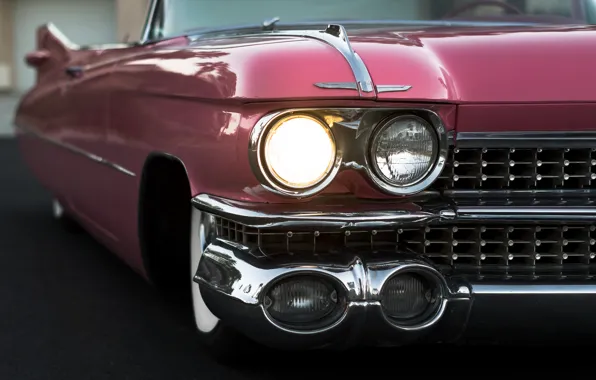 Картинка ретро, фары, кабриолет, 1959, Cadillac Convertible