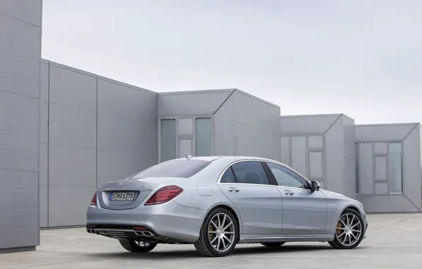 Картинка серый, Mercedes-Benz, седан, AMG, S 63