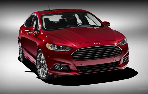 Картинка Ford, Форд, wheels, Red, Fusion, новый, new, chrome, 2013, Mondeo, Фьюжн, light alloy, Мондео