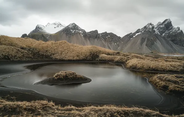 Картинка природа, Iceland, Vesturhorn