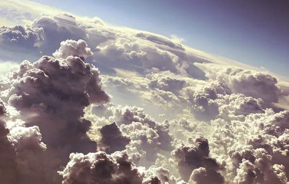 Картинка небо, облака, высота