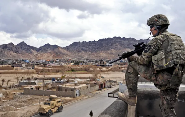Картинка оружие, солдат, Афганистан