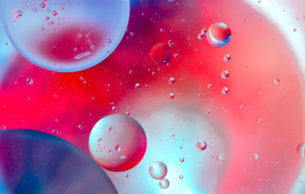 Картинка вода, свет, пузырьки, цвет, масло, воздух