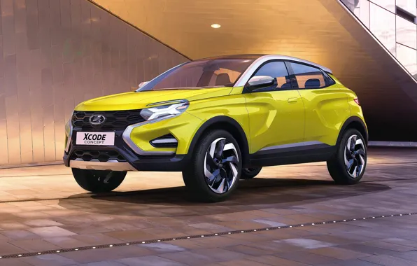 Картинка Concept, Car, Lada, Front, Yellow, 2016, XCode