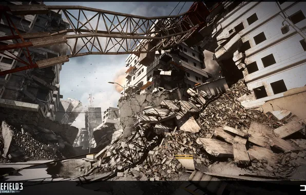 Картинка город, Battlefield 3, Aftermath, Premium