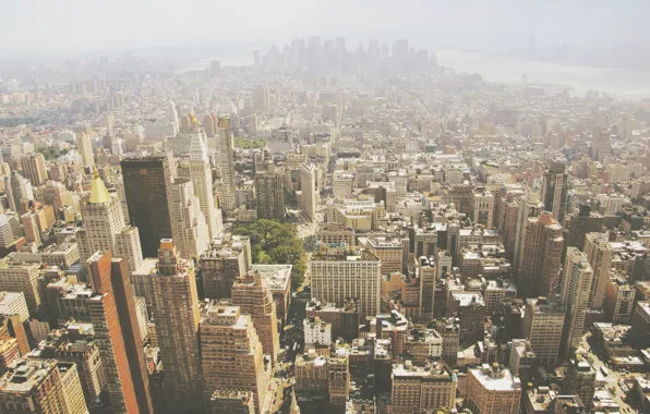 Картинка USA, United States, New York, Manhattan, NYC, New York City, day, buildings, architecture, skyscrapers, height, …