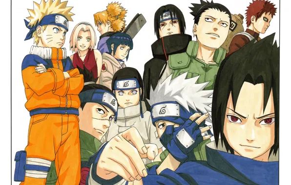 Картинка Naruto, Sakura, Itachi Uchiha, Sasuke Uchiha, Hinata, Kakashi Hatake, Gaara