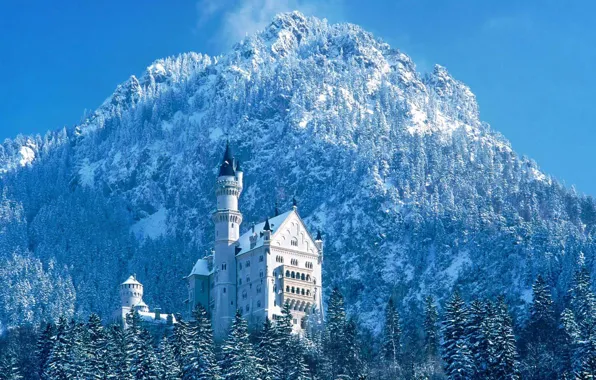 Картинка Замок, Бавария, Neuschwanstein