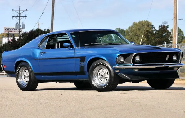 Картинка Mustang, 302, Boss, '1969