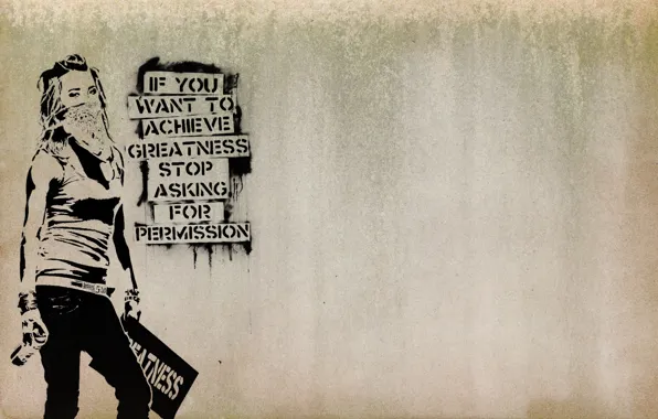 Картинка свобода, девушка, граффити, маска, повязка, мнение, сопротивление
