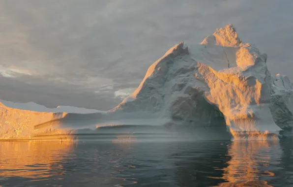 Картинка океан, айсберг, льдина, Гренландия, Greenland
