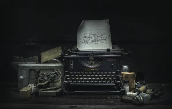 Картинка Lost, Abandoned, Typewriter
