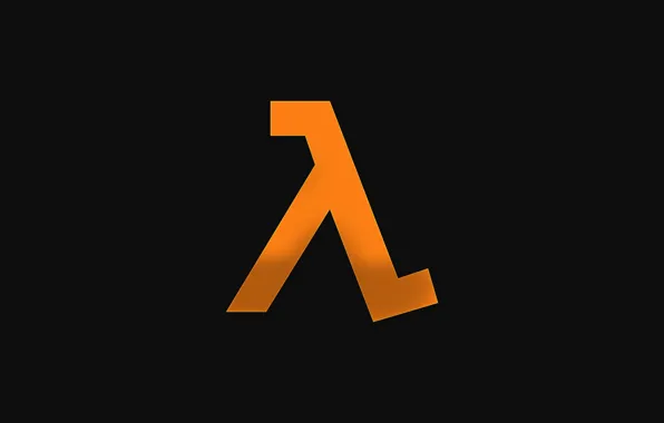 Картинка logo, Half-Life, orange