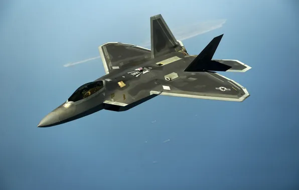 Картинка истребитель, малозаметный, многоцелевой, F-22 Raptor