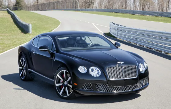 Картинка машина, обои, Bentley, автомобиль, передок, красавец, Continental GT Speed, Le Mans Edition