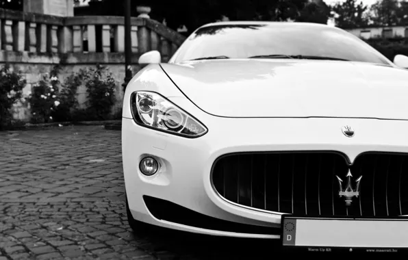Картинка Maserati, GranTurismo, White, SportCar, Белый., 405 л.с