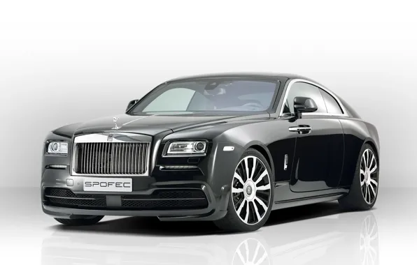 Картинка Rolls-Royce, белый фон, роллс-ройс, Wraith, врайт, Spofec