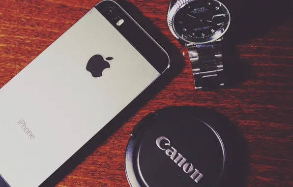 Картинка Canon, Iphone, Clock