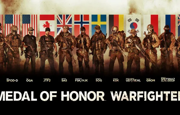 Картинка солдаты, флаги, MEDAL OF HONOR WARFIGHTER