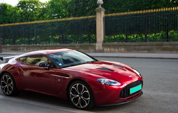 Картинка Aston Martin, Paris, Red, France, V12, Supercar, Zagato