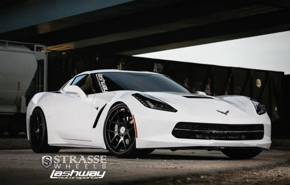 Картинка Corvette, wheels, Stingray, strasse, lashway motorsports