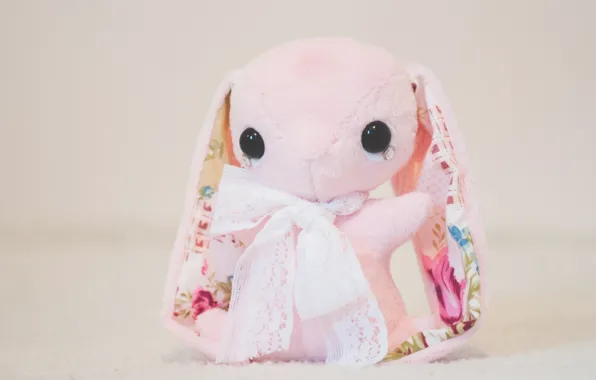 Картинка кролик, плюшевая игрушка, by tiny-tea-party
