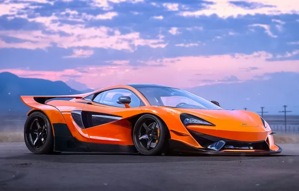 Картинка McLaren, Orange, Tuning, Future, Supercar, by Khyzyl Saleem, Experimental, 570S